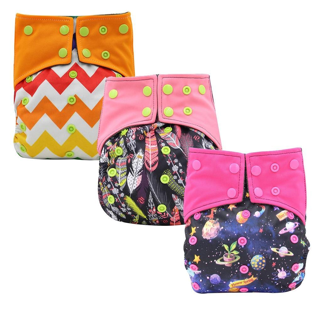 All-In-One  Cloth Diaper for Baby Bamboo Charcoal Eco-friendly Baby Cloth Diaper