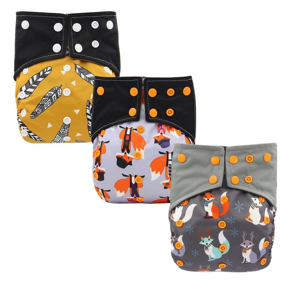 All-In-One  Cloth Diaper for Baby Bamboo Charcoal Eco-friendly Baby Cloth Diaper